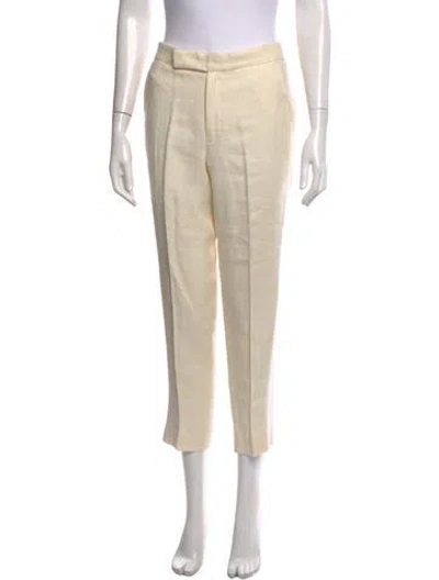 Pre-owned Polo Ralph Lauren Linen Straight Leg Pants In Neutral