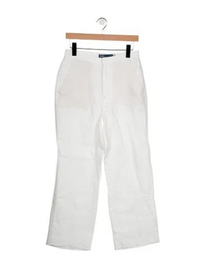 Pre-owned Polo Ralph Lauren Linen Straight Leg Pants In Neutral