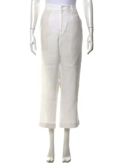 Pre-owned Polo Ralph Lauren Linen Straight Leg Pants In Neutrals