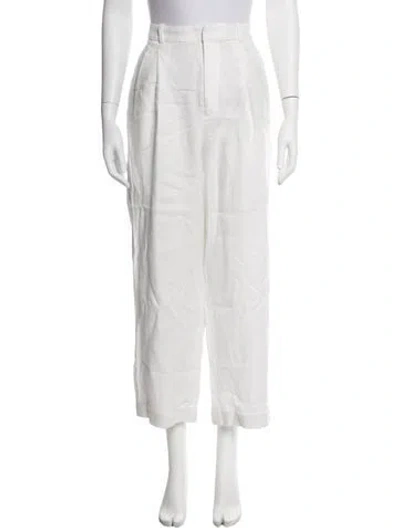 Pre-owned Polo Ralph Lauren Linen Straight Leg Pants In Neutrals