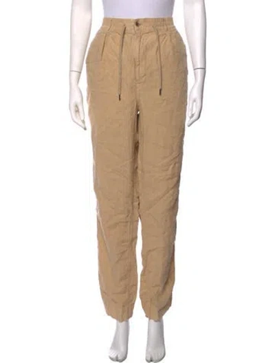 Pre-owned Polo Ralph Lauren Linen Straight Leg Pants In Neutrals