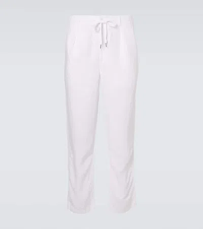Polo Ralph Lauren Linen Straight Pants In White