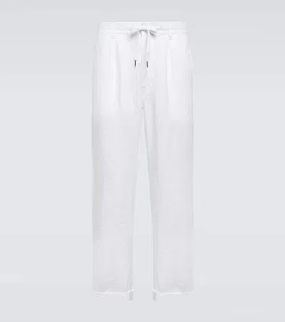Polo Ralph Lauren Linen Straight Pants In White