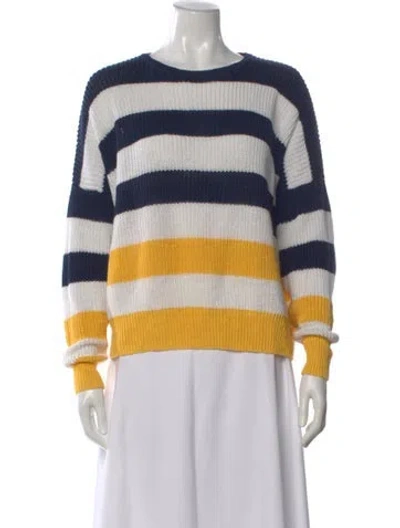 Pre-owned Polo Ralph Lauren Linen Striped Sweater In Multi