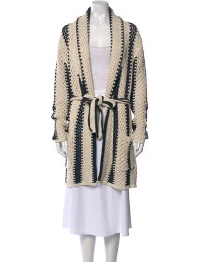 Pre-owned Polo Ralph Lauren Linen Striped Sweater In Neutral