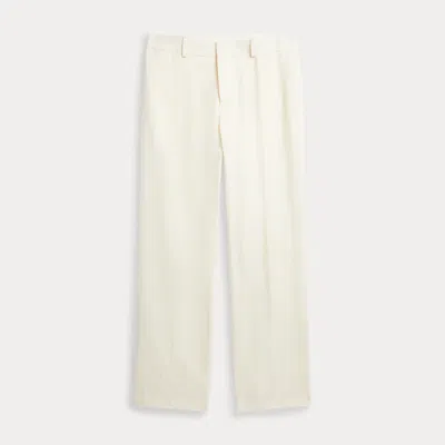 Polo Ralph Lauren Kids' Linen Suit Trouser In Light Cream