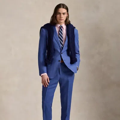 Polo Ralph Lauren Linen Suit Trouser In Old Royal