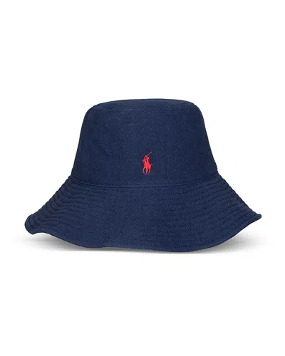 Polo Ralph Lauren Linen Sunhat In Blue