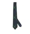 Polo Ralph Lauren Plaid-pattern Linen Tie In Navy