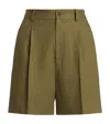 Polo Ralph Lauren Linen Tracy Shorts In Green