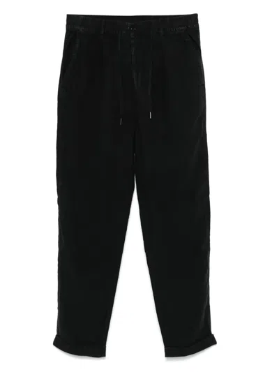 Polo Ralph Lauren Linen Trousers In Black