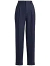 Polo Ralph Lauren Linen Trousers In Blue