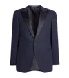 Polo Ralph Lauren Single-breasted Linen Tuxedo Jacket In Navy