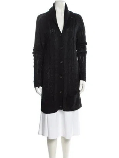 Pre-owned Polo Ralph Lauren Linen V-neck Sweater In Gray