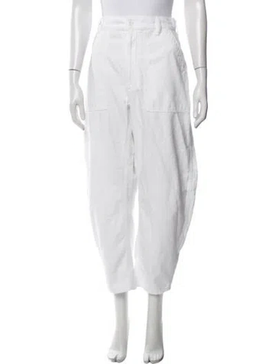 Pre-owned Polo Ralph Lauren Linen Wide Leg Pants In Neutrals