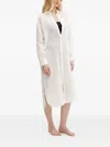 Polo Ralph Lauren Linen/flax Blend Beach Dress In White