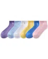 Polo Ralph Lauren Little & Big Girls Sport Quarter Socks, 6-pack In Open
