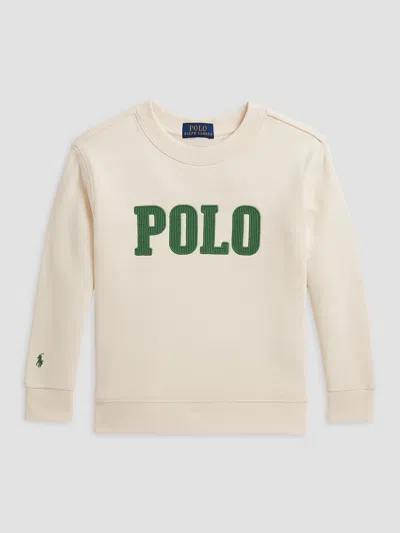 Polo Ralph Lauren Little Boy's & Boy's & Boy's Logo Embroidered Fleece Sweatshirt In White