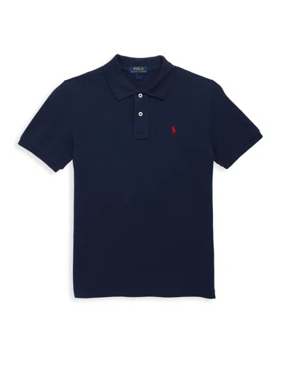 Polo Ralph Lauren Kids' Little Boy's & Boy's Classic Mesh Knit Polo In Blue