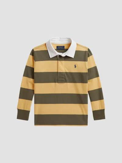 Polo Ralph Lauren Longsleeve Rugby Polo Shirt In Multi