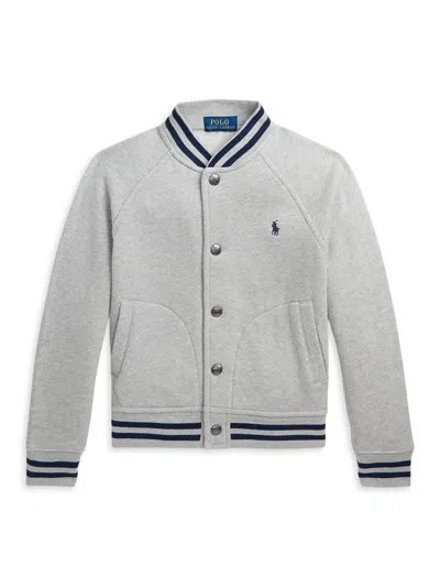 Polo Ralph Lauren Kids' Little Boy's & Boy's Knit Bomber Jacket In Gray
