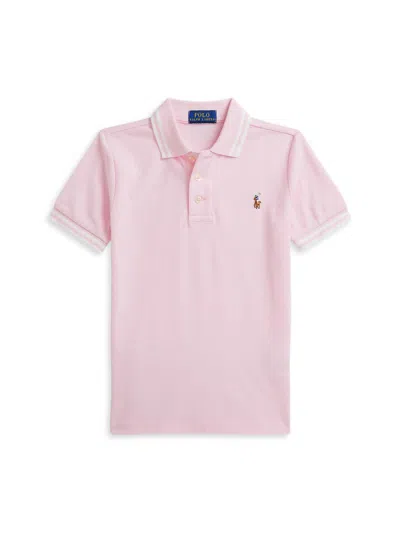 Polo Ralph Lauren Kids' Little Boy's & Boy's Oxford Mesh Polo Shirt In Pink