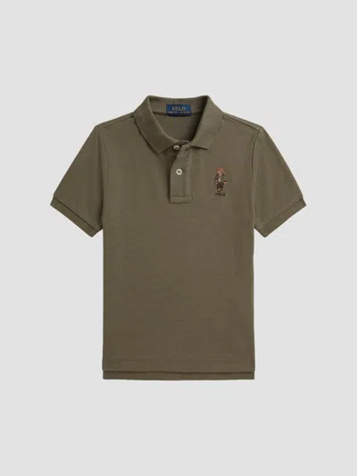 Polo Ralph Lauren Kids' Little Boy's & Boy's Polo Bear Polo Shirt In Green
