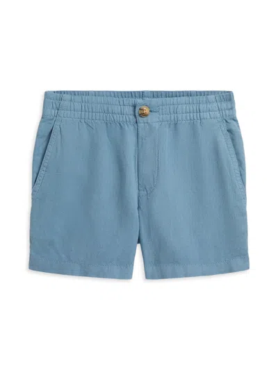 Polo Ralph Lauren Kids' Little Boy's & Boy's Polo Prepster Linen-cotton Shorts In Blue