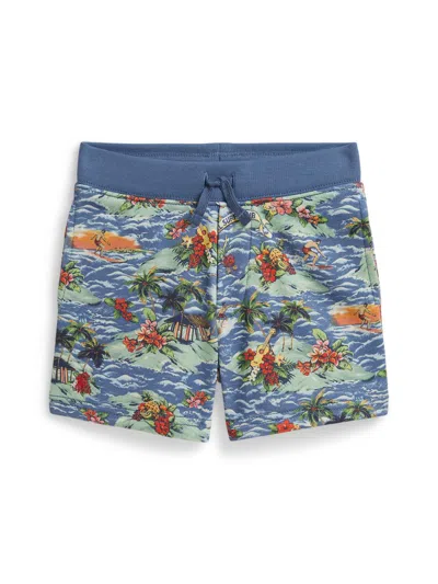 Polo Ralph Lauren Kids' Little Boy's & Boy's Printed French Terry Shorts In Blue