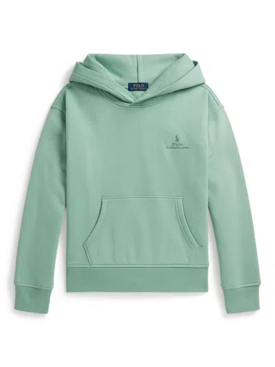 Polo Ralph Lauren Little Boy's & Boy's Relaxed-fit Logo Fleece Hoodie In Green