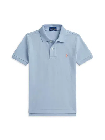 Polo Ralph Lauren Little Boy's & Boy's The Iconic Mesh Polo Shirt In Blue