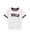 Polo Ralph Lauren Little Boys Baseball Logo Cotton Jersey T-shirt In Paper White
