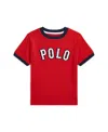 Polo Ralph Lauren Little Boys Baseball Logo Cotton Jersey T-shirt In Rl2000 Red
