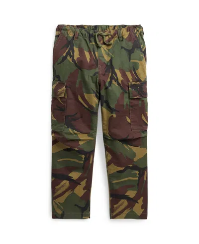 Polo Ralph Lauren Kids' Toddler Boys Camo Stretch Chino Cargo Pants In British Elmwood Camo 1