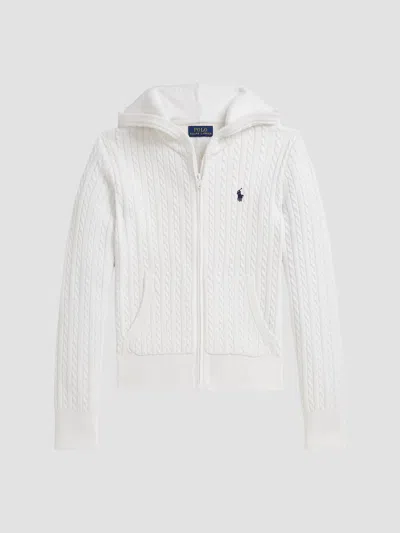 Polo Ralph Lauren Little Girl's & Girl's Cotton Mini Cable-knit Sweater In White