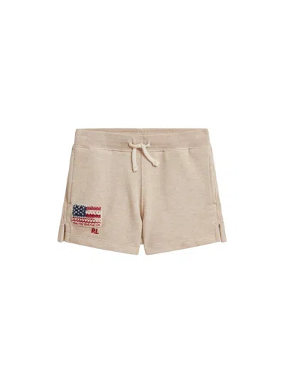 Polo Ralph Lauren Kids' Little Girl's & Girl's Cotton-blend French Terry Shorts In Neutral