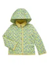 Polo Ralph Lauren Little Girl's & Girl's Floral Print Quilted Hooded Jacket In Beneda Floral Yellow