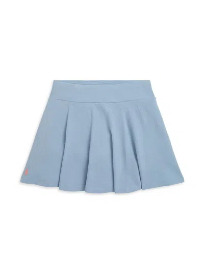 Polo Ralph Lauren Babies' Little Girl's & Girl's Stretch-cotton Skort In Blue
