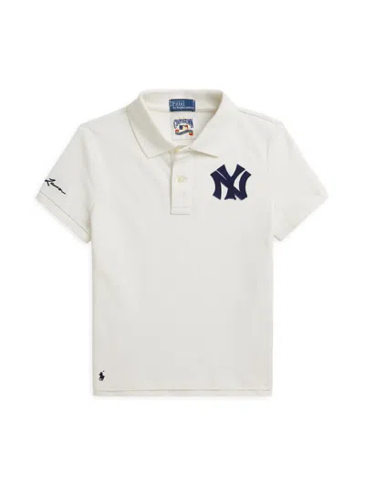 Polo Ralph Lauren Little Girl's & Girl's Yankees Polo Shirt In White