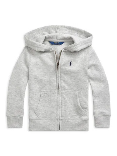Polo Ralph Lauren Little Girl's Fleece Hoodie In Gray