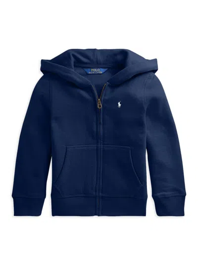Polo Ralph Lauren Little Girl's Fleece Zip Hoodie In Blue