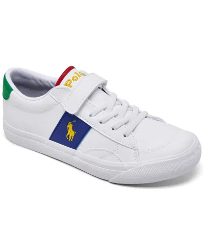 Polo Ralph Lauren Kids' Little Girls' Ryley Fastening Strap Casual Sneakers From Finish Line