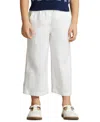 Polo Ralph Lauren Little Girls Wide-leg Pants In Deckwash White