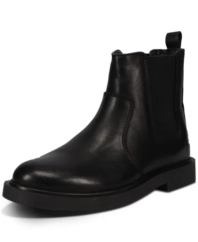 Polo Ralph Lauren Little Kids Glaston Leather Boots From Finish Line In Black