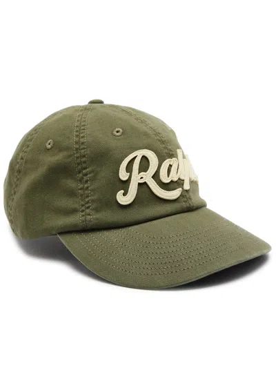 Polo Ralph Lauren Logo-appliqué Cotton Cap In Green
