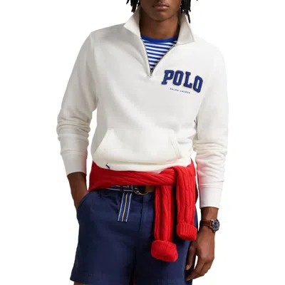 Polo Ralph Lauren Men's Stretch Waffle-knit Sweatshirt In White