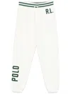 Polo Ralph Lauren Appliquéd Printed Cotton-blend Jersey Track Pants In White