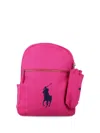 Polo Ralph Lauren Logo Backpack In Pink
