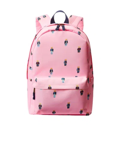 Polo Ralph Lauren Logo Backpack In Pink