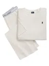 Polo Ralph Lauren Logo-band Pajama Set (set Of Two) In White